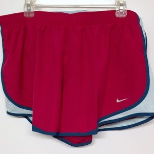 Nike Women’s Sz 1X Fly By Red Blue Running Shorts